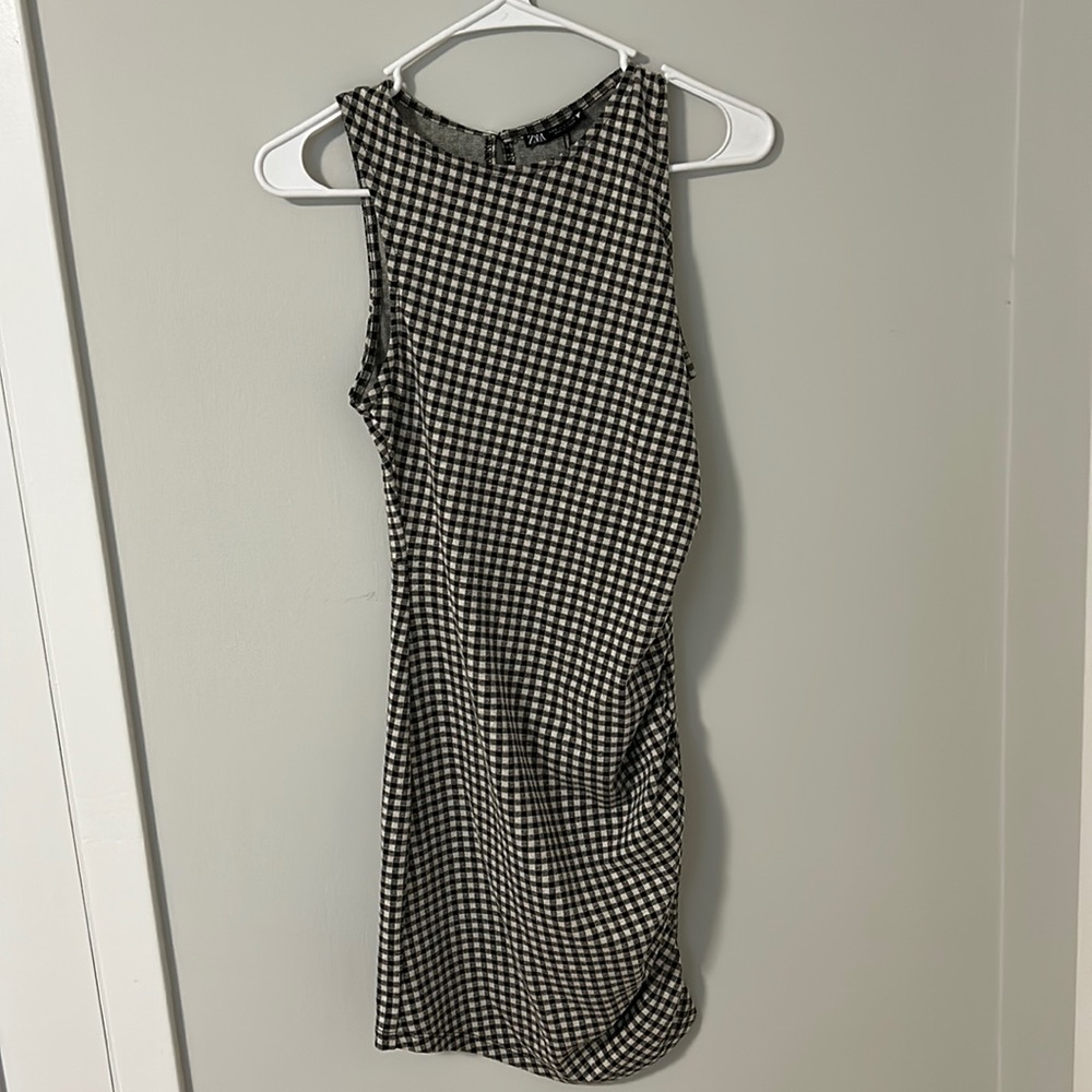 Zara Gingham Mini Dress